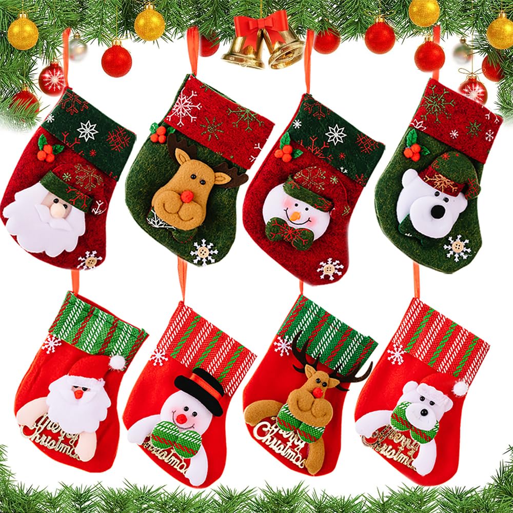 Chaussettes De Noël à Suspendre Petit Sac Cadeau De Noël Bas Dedeau