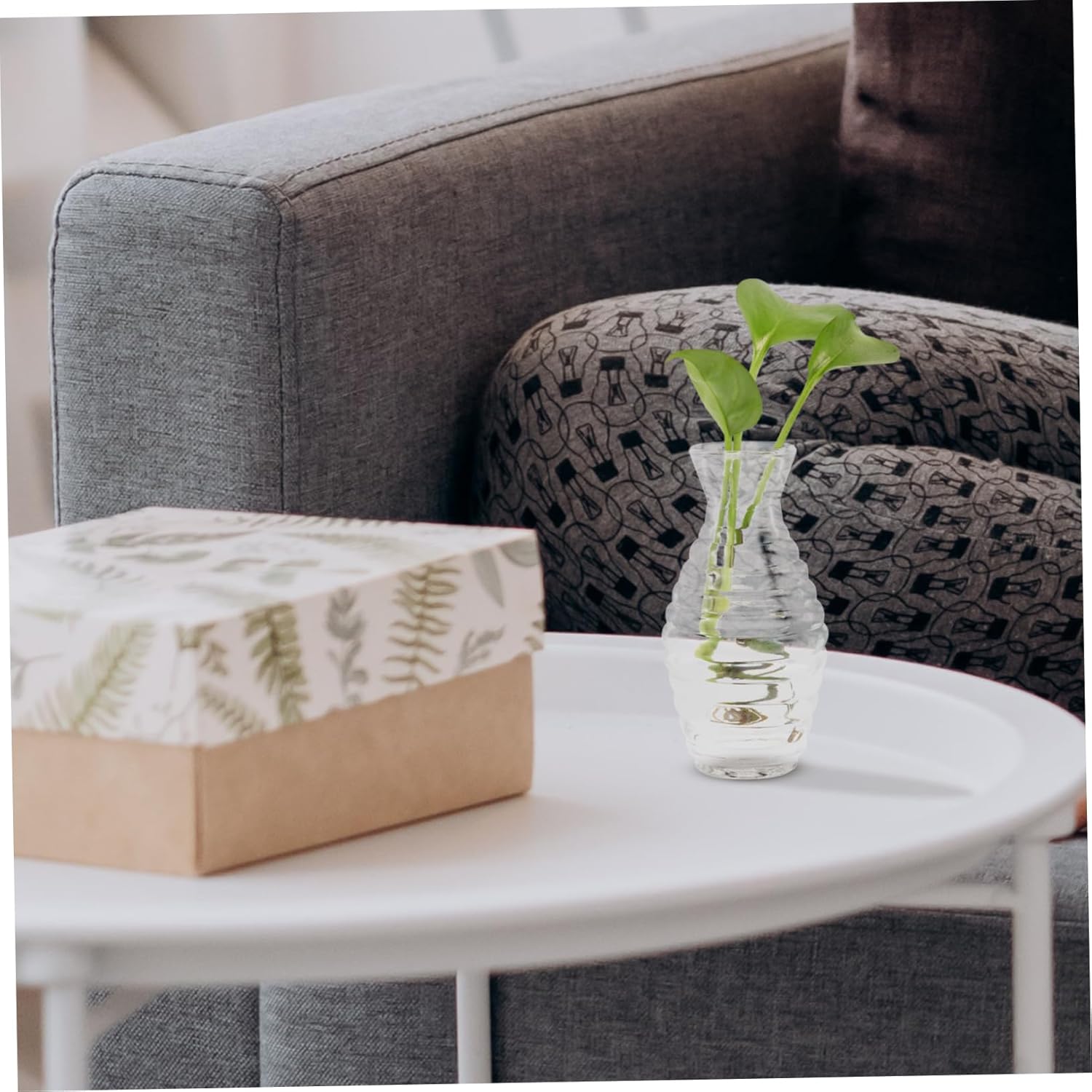 6pcs Solid Aromatherapy Jar Empty Diffuser Bottles Glass Fragrance Bottles Home Decor