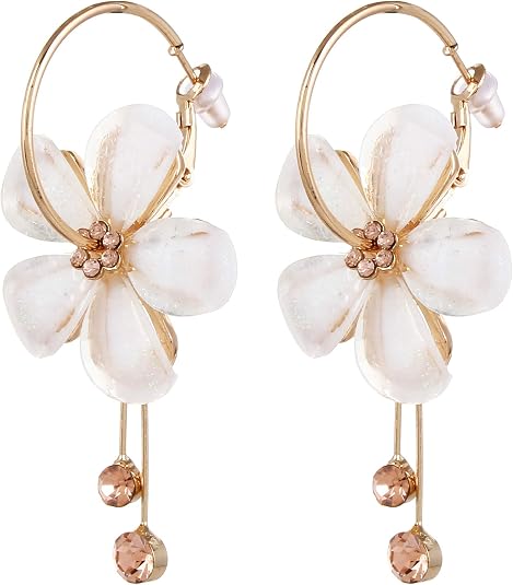 https://amzn.to/3NTaNdf Youbella Gold Plated Drop Earrings For Women (Off-White)(Ybear_31191)