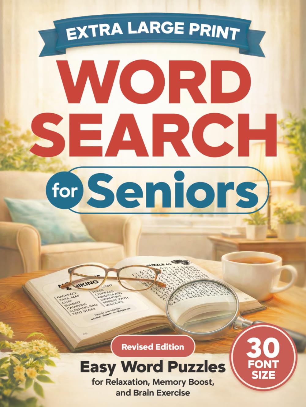 Extra Large Print Word Search for Seniors: Easy Word Puzzles for Relaxation, Memory Boost, and Brain Exercise