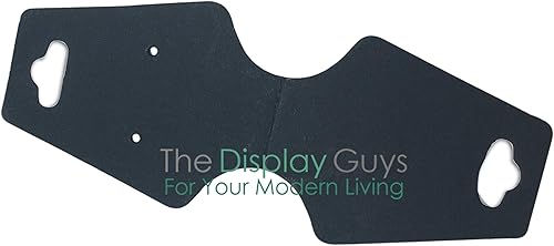 Vista 37 de The Display Guys Pack of 100 pcs 2x2 inch (5x5 cm) White Paper Necklace Earrings Display Hanging Cards for Jewelry Accessory Display