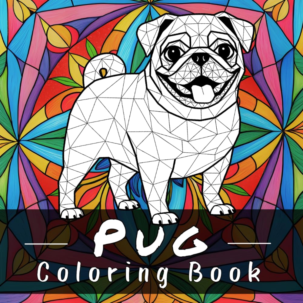 Pug Coloring Book: 50 Relaxing Mandala Style Coloring Pages for Pug Lovers