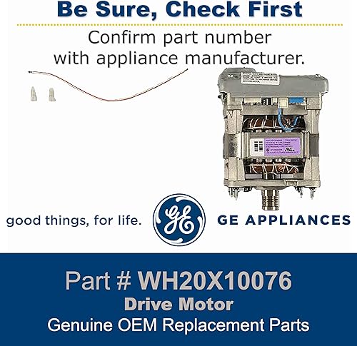 Miniatura 3 de GE WH20X10076 - Conjunto de motor e inversor original OEM para lavadoras GE