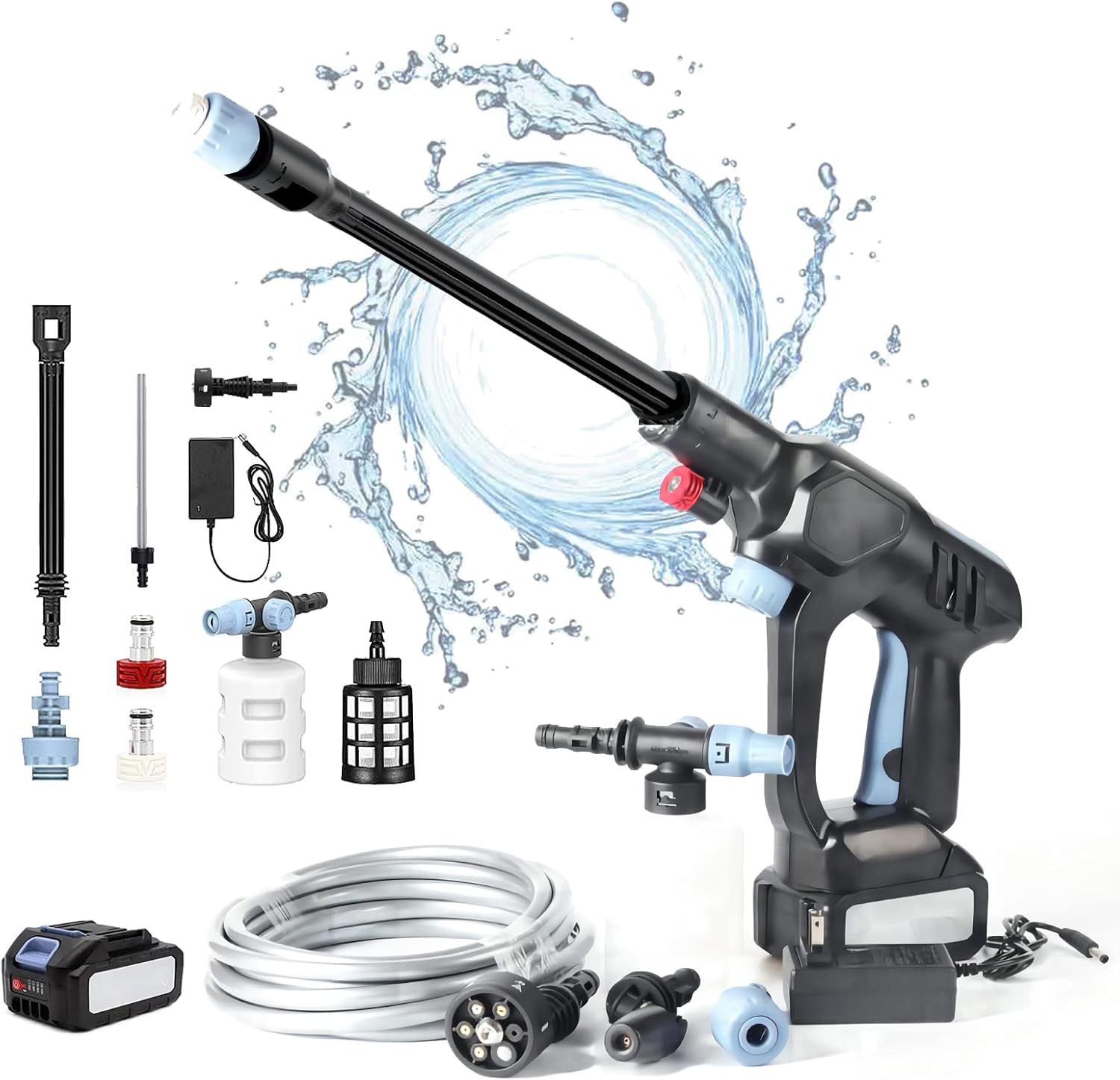 Cordless Pressure Washer, 21V Jet Washers Portable Pressure Washer 45