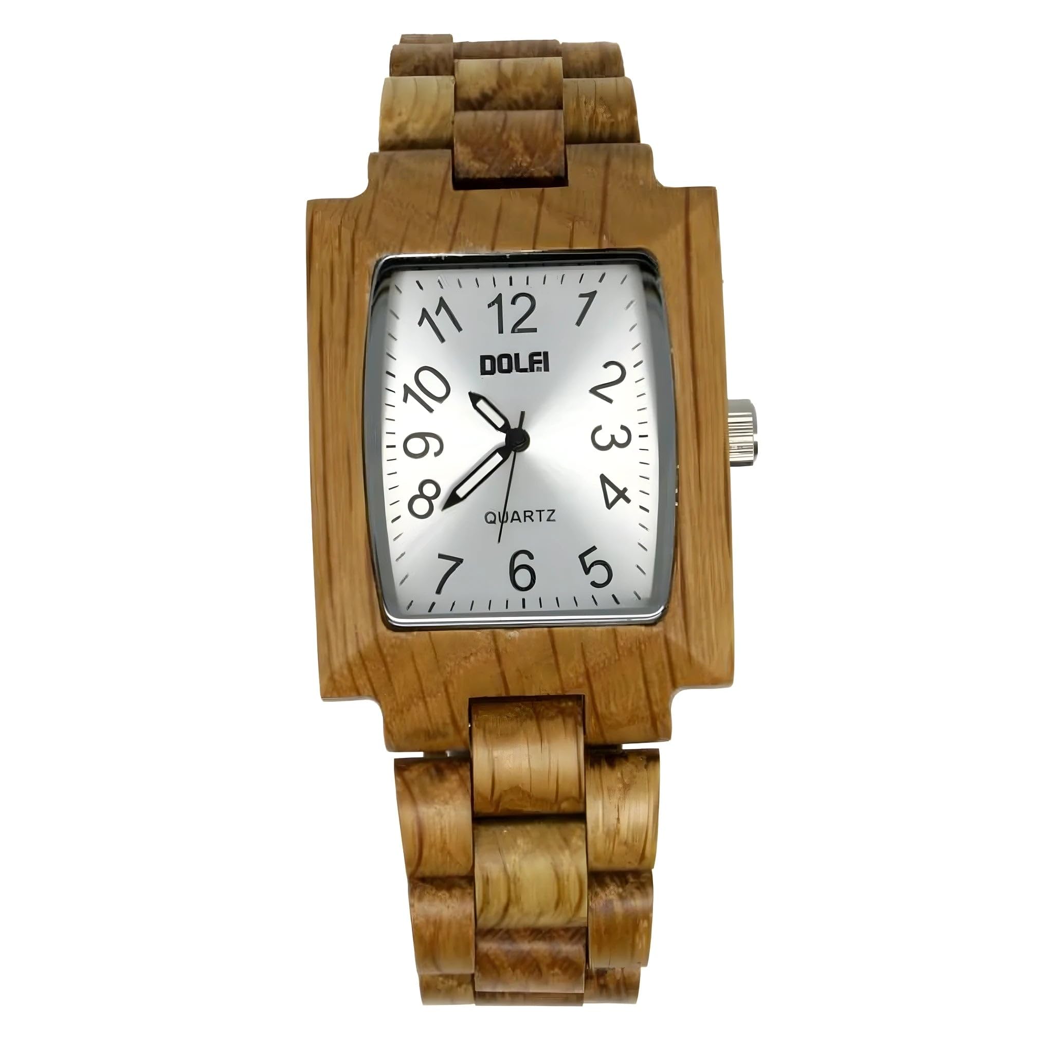 Horloge en bois de Val Gardena sculptée main pour crèche de Noël