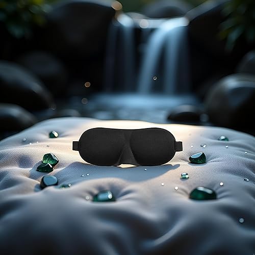 Máscara de sueño para dormir, máscara de ojos 3D para dormir, máscara de ojos para ayudar a los ojos, sombra de parche, masajeador de belleza,