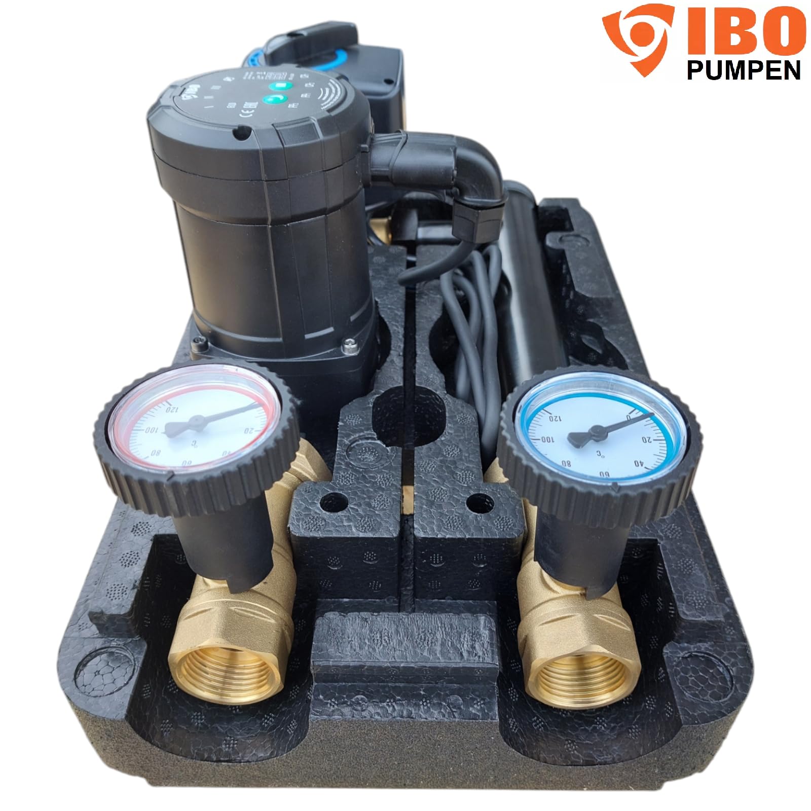 PAG Turbo MAGI2 Heizungspumpe - Hocheffizienz Umwälzpumpe Energieklasse A (25-60/130) - Optional Mit Kugelventilen