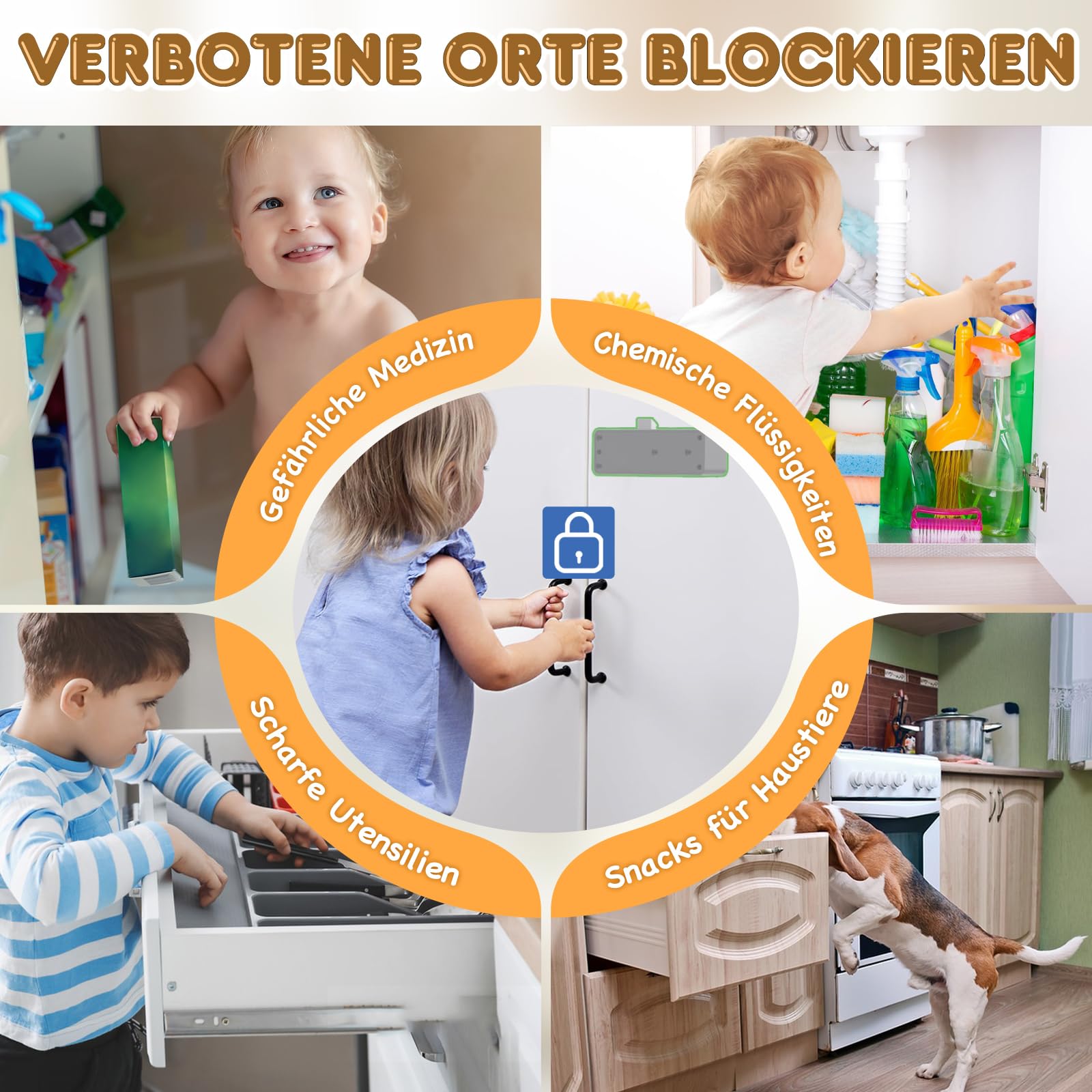 Anweller Smart Schubladenschloss, Elektronisches Schrankschloss Möbelschloss mit APP NFC Schloss Briefkastenschloss, Kindersicherung Schrank für Schrank Schublade Kasten Schließfächer Schwarz