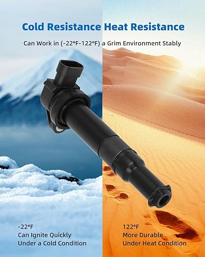 Vista 1077 de ECCPP Bobinas de encendido portátiles de repuesto para automóvil compatibles con Infiniti I30/para Nissan Maxima 3.0L V6 2000-2001 Reemplazo