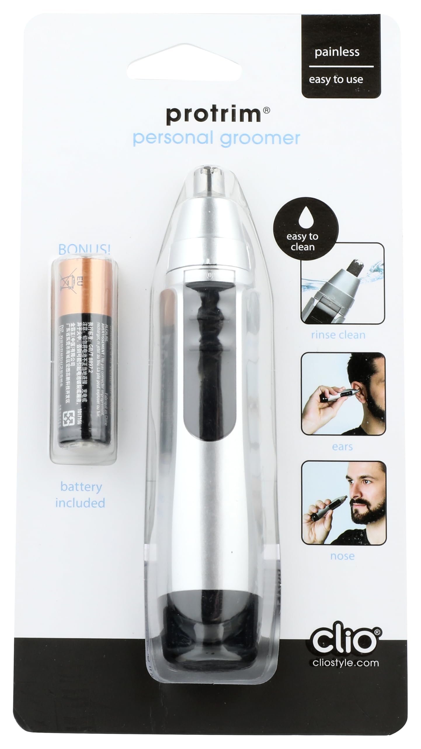 Clio Designs 3000 ProTrim Personal Trimmer contre irritations
