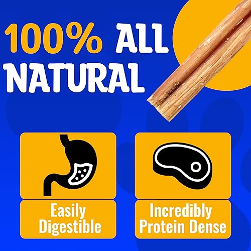 Miniatura 6 de Paw & Pantry Palitos de matón para perros de tamaño mediano de 6 pulgadas, totalmente digeribles y perfumados de forma natural, paquete de 8 palitos