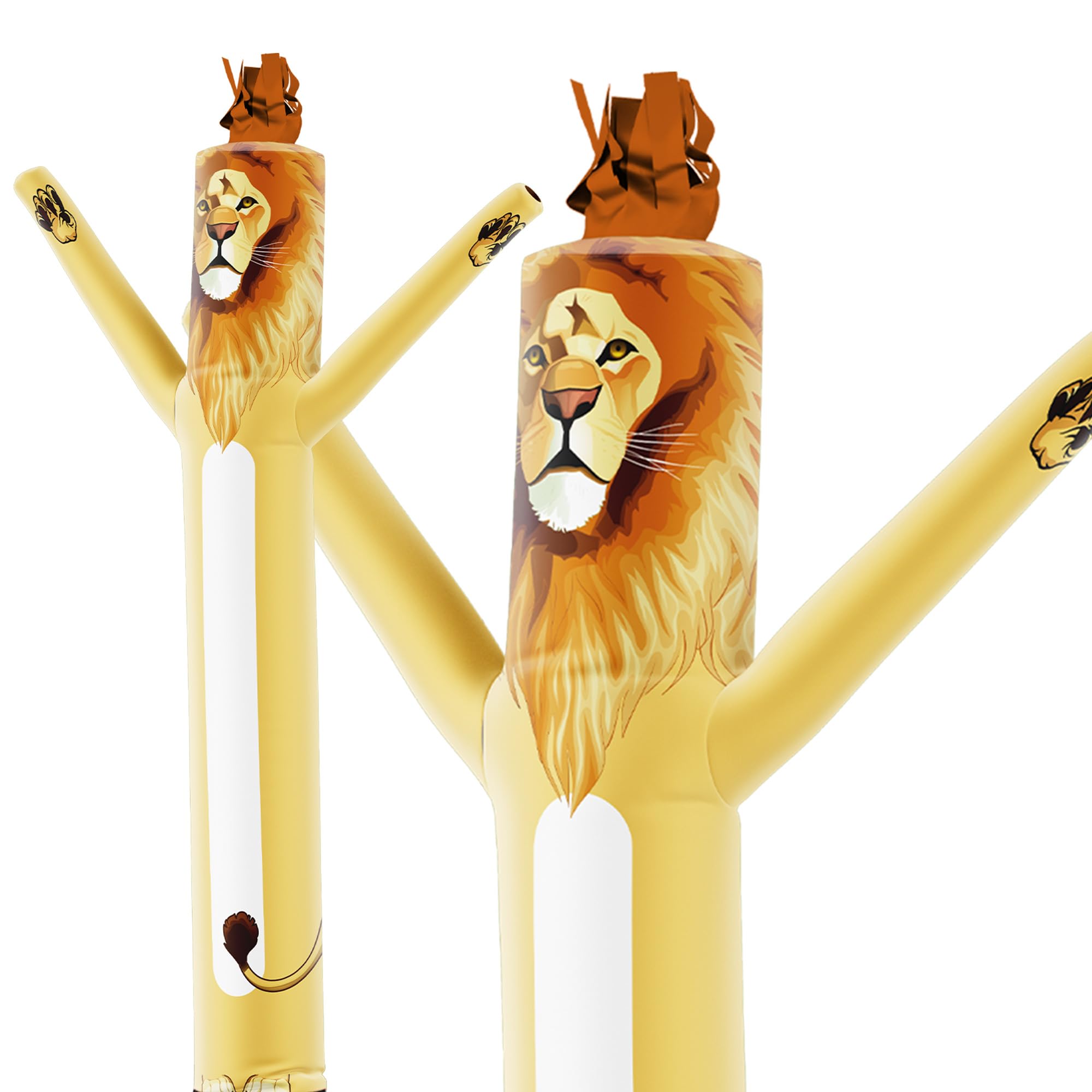LookOurWay Air Dancers Wacky Waving Inflatable Tube Man Attachment - 6 Feet Tall Advertising Air Dancer Waving Man Inflatable Tube Guy - Blower Not Included - Lion