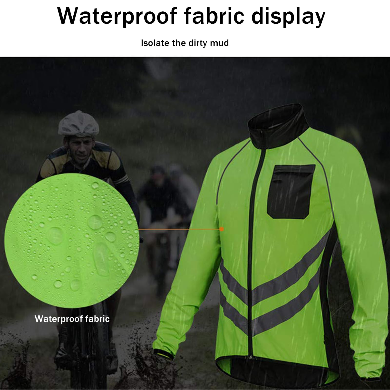 ARMAAN Chaqueta de ciclismo juvenil con bolsillos traseros, manga larga, corte slim, cortaviento e hidrófuga, transpirable, ideal para ciclismo, pesca y actividades al aire libre