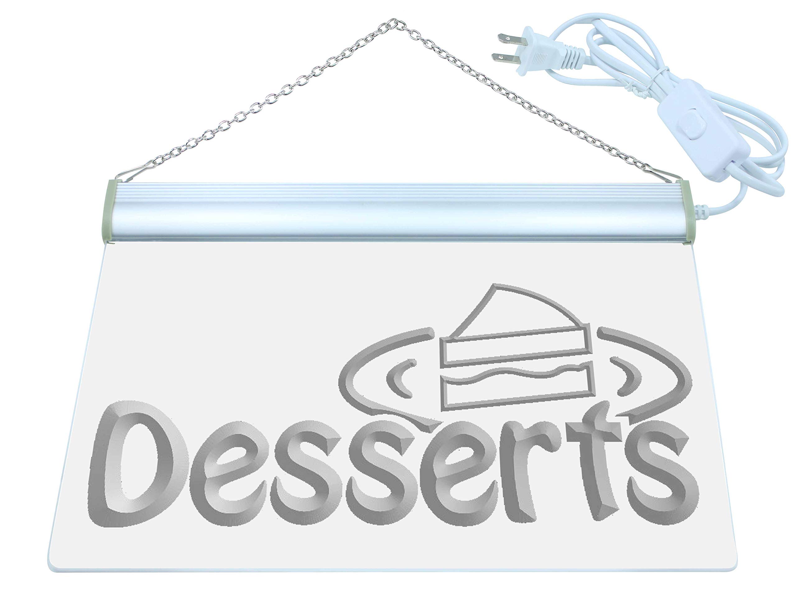 ADVPRO Open Desserts Cafe Shop Display LED Neon Sign Red 12 x 8.5 Inches st4s32-i144-r