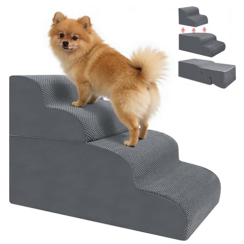 4-Step Dog Stairs, 19.8 Inch High Pet Steps for Small