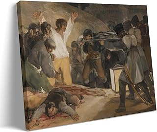 The Third of May By Francisco De Goya Artist's Art Poster Canvas Wall Art Bedroom Living Room Decor 08x12inch(20x30cm)