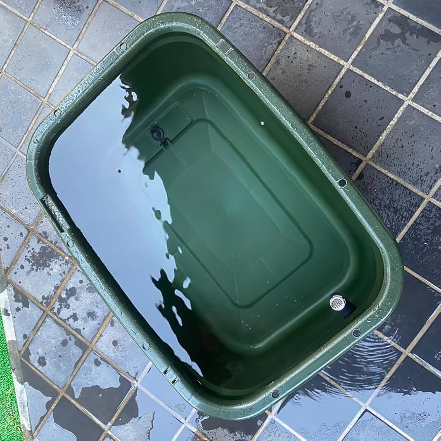 メダカ飼育ケース 120㍑x1個 黒/濃緑指定可 オーバーフロー付 金魚飼育容器 メダカ飼育ケース 120㍑x1個 黒/濃緑指定可 オーバーフロー付