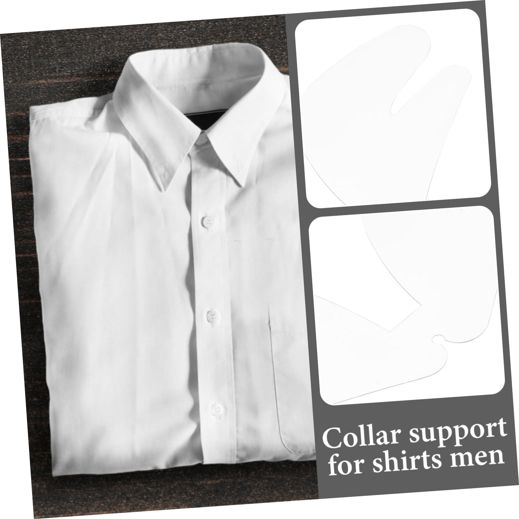 Homoyoyo Inserciones En El Cuello De La Camisa De Vestir Estancia De La Camisa Imanes De Sujeción Del Collar Refuerzo Moldeador De Cuello Para Hombres