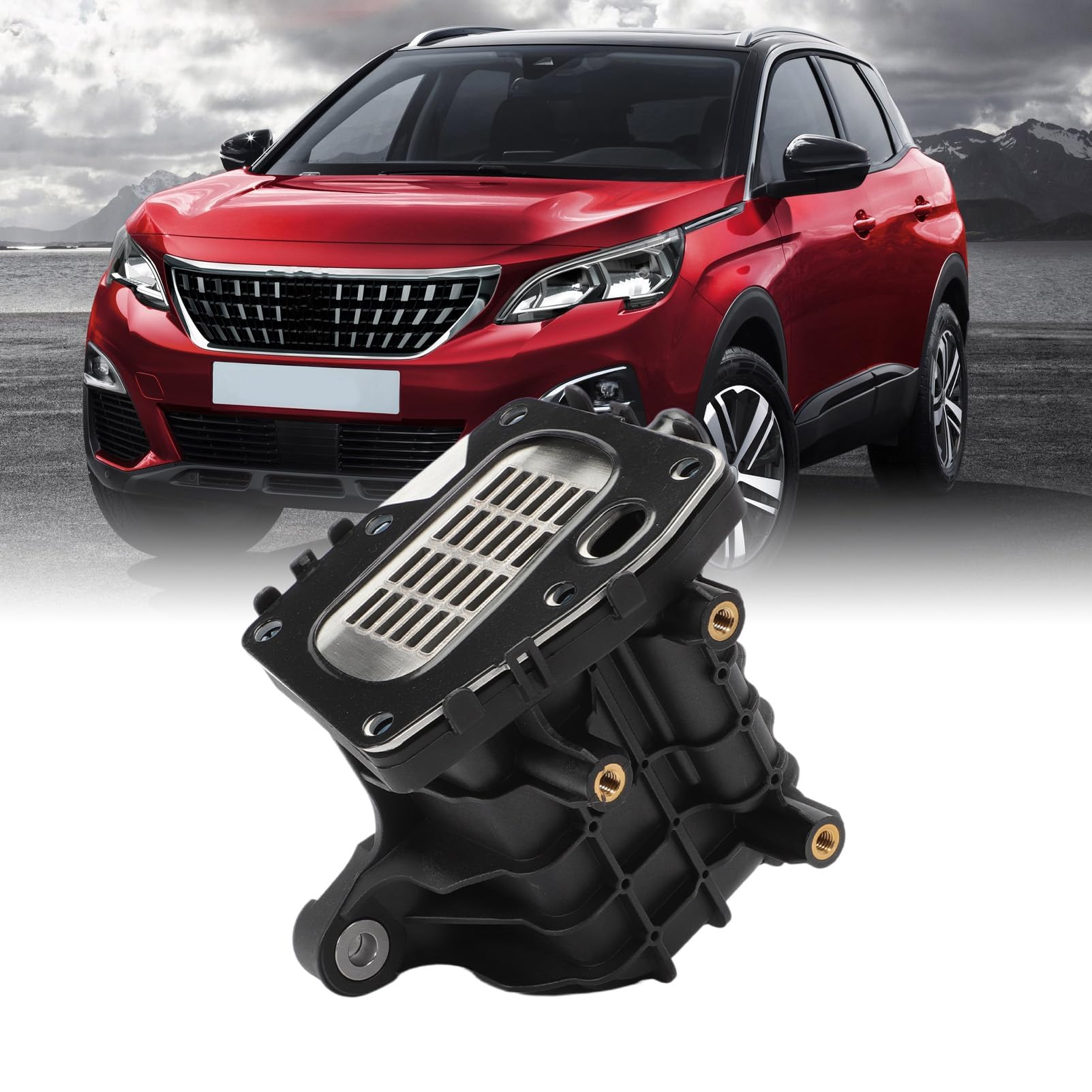 EGR - Carcasa de refrigeración con junta compatible con 308 508 Expert Boxer C4 C5 S-MAX Galaxy Mondeo 9807593080