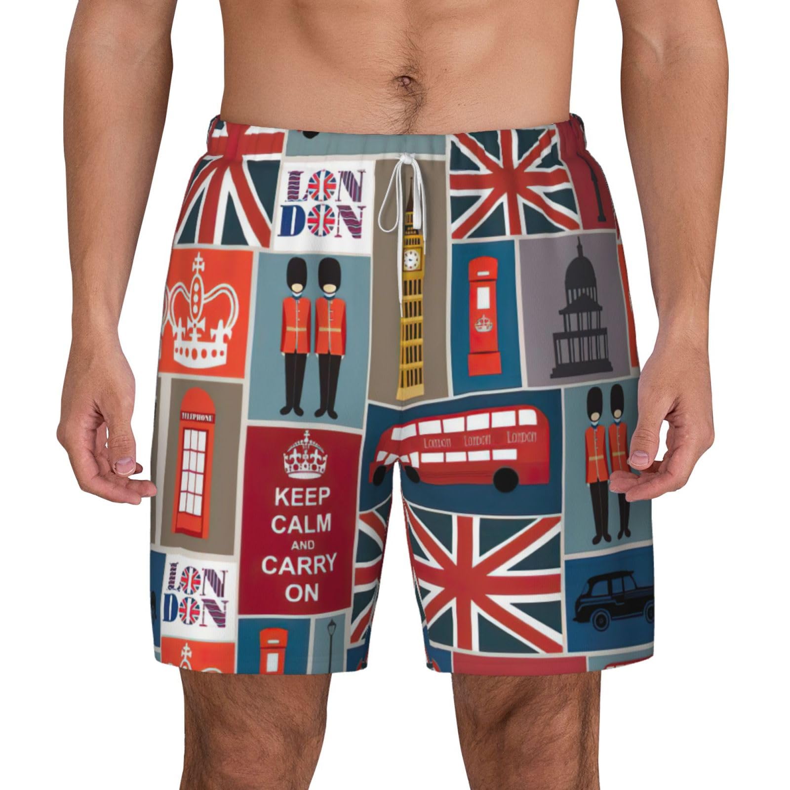 Short de bain homme à séchage rapide short plage double couche - 8