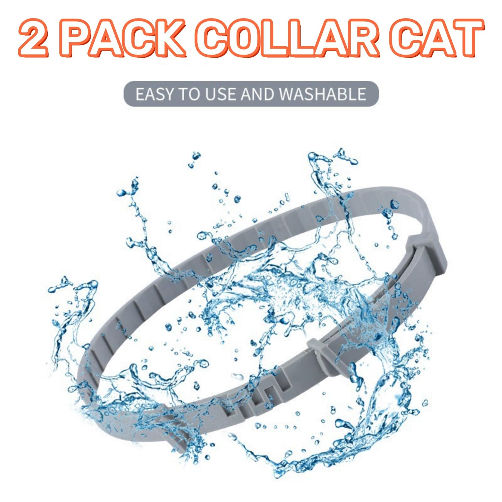 2 Pack Collar for Cats,Cat Collar,Cat Collar to Prevent,Safe Waterproof Adjustable Cat Collars,Containing Natural Essential Oils,Small Dog Collar,Dog Col/lar Small D/og,Puppy Do/g Colla/r - Image 3