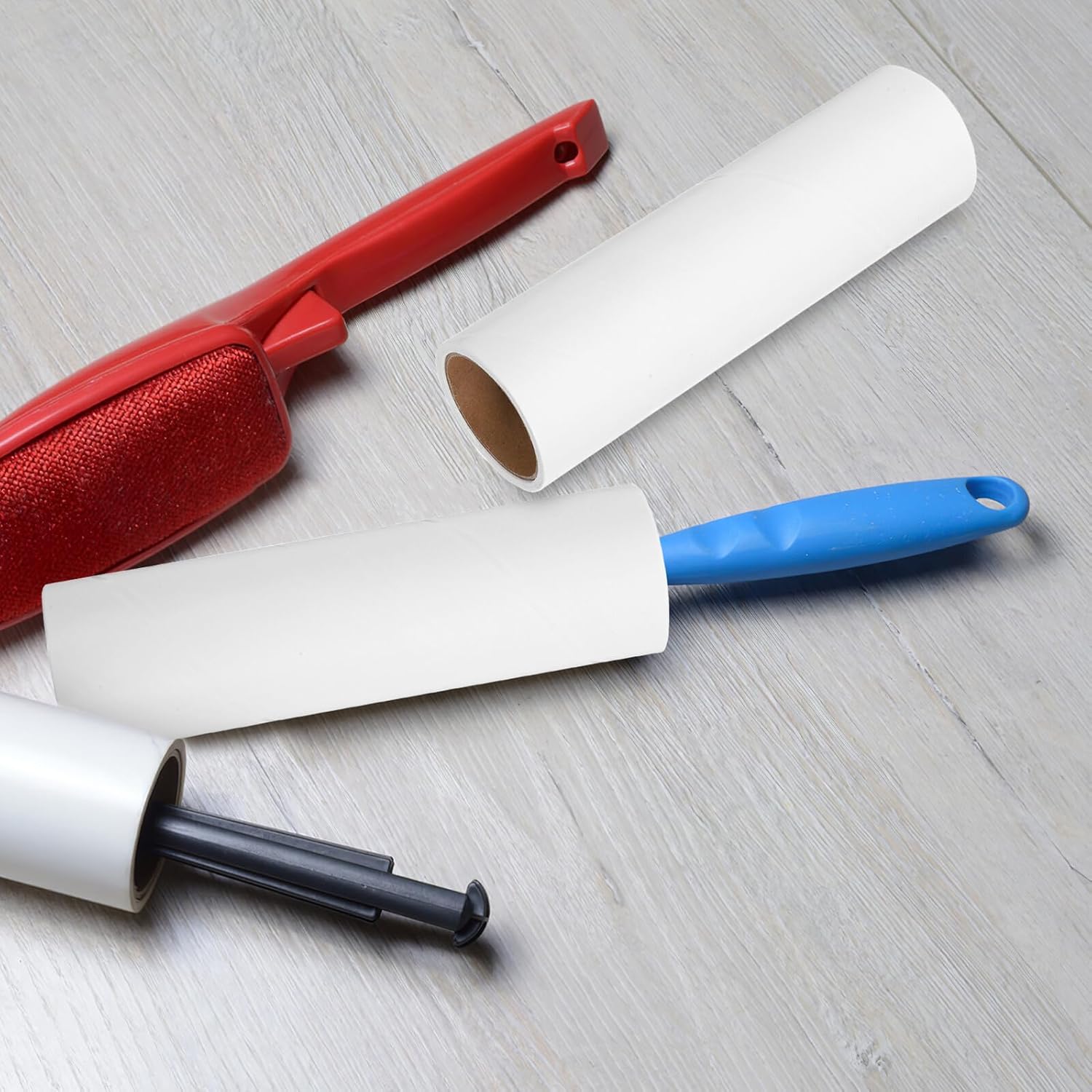 Lint Roller Replacement 10 Rolls 38mm Diameter Extra Sticky Pet Hair Adhesive Refills for Clothes Upholstery Furniture Cleaning Household Use