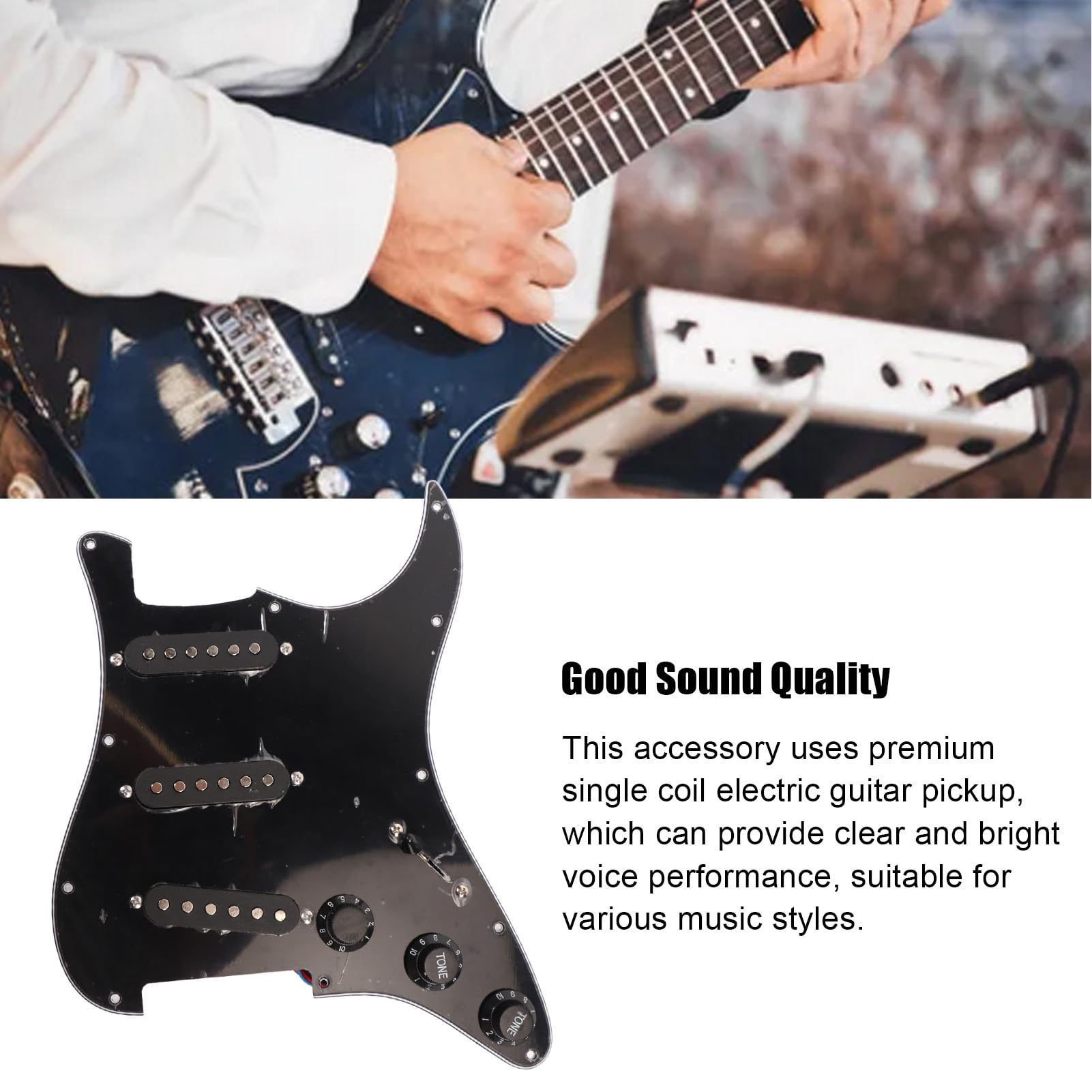 Amazon.co.jp: エレキギターピックアップ、シングルコイルクリア