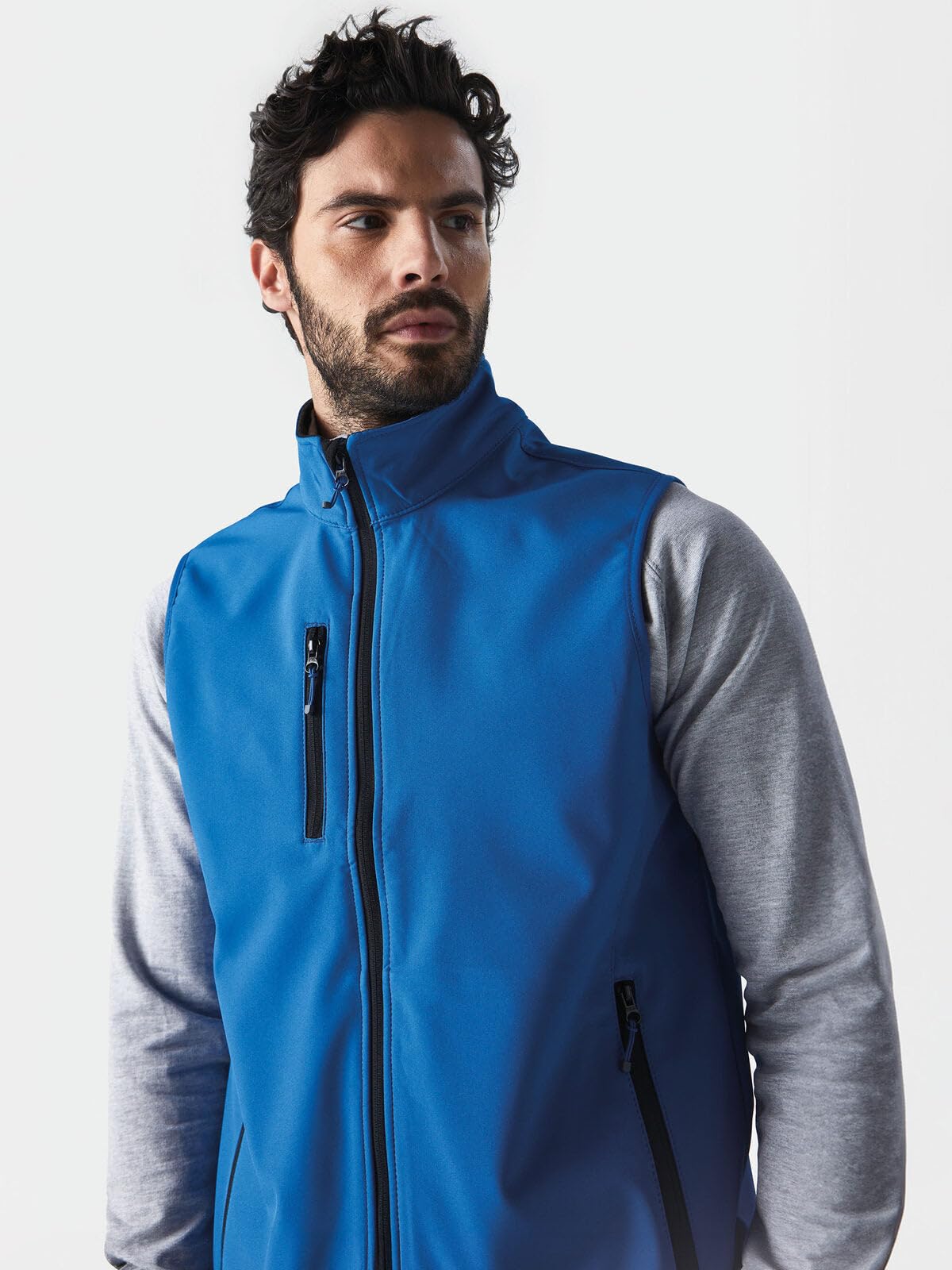 CHEMAGLIETTE! Gilet Giacca Smanicata Da Lavoro Softshell, 96% Poliestere, 4% Elastan, Con Tasche