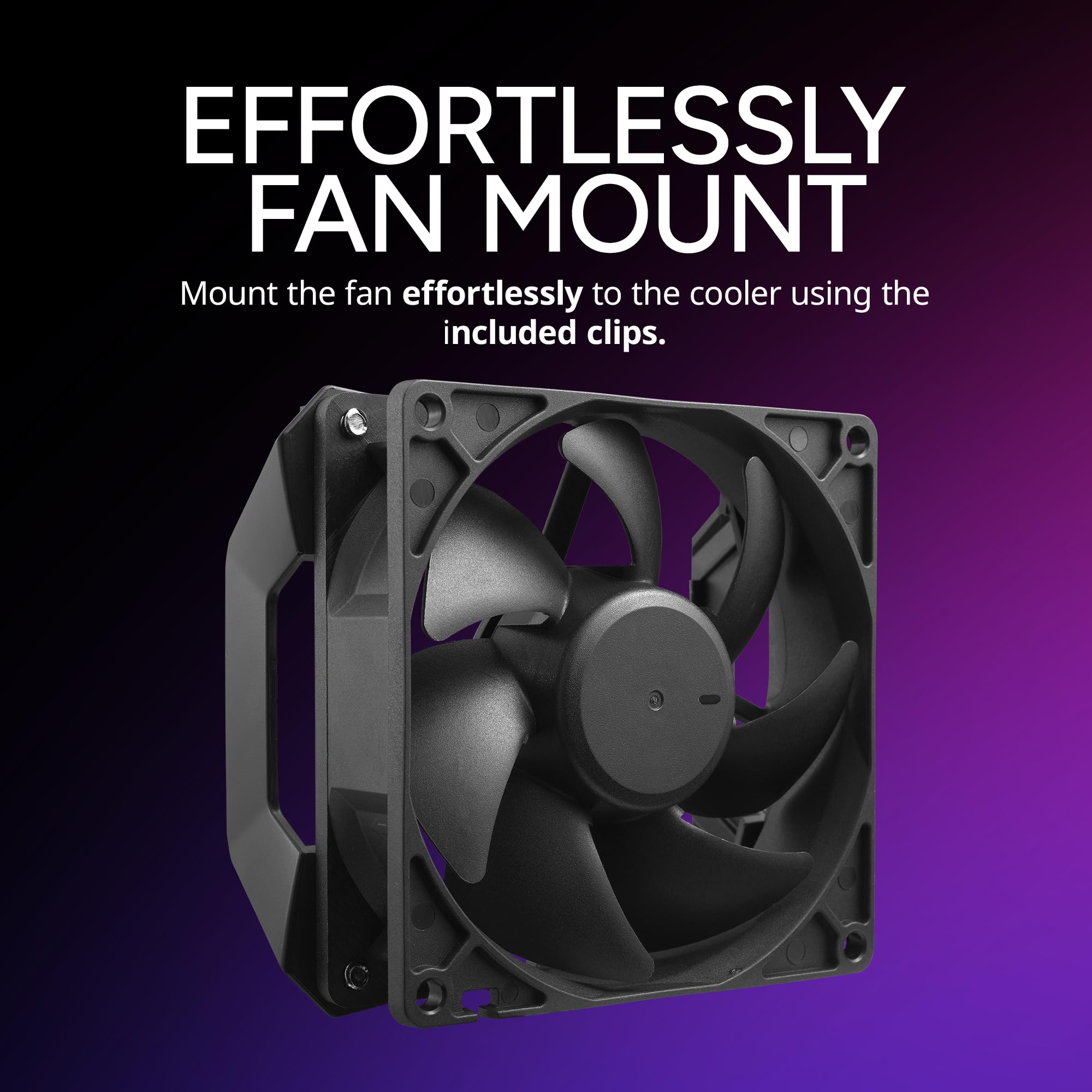 Cooler Master Hyper 411 Nano CPU Air Cooler, SickleFlow 92 PWM Fan, 4 Copper Heat Pipes, 136mm Tall, Sleek Top Cover, AMD Ryzen AM5|AM4, Intel LGA 1851|1700 Brackets