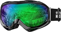 Vista 26 de OutdoorMaster OTG Gafas de esquí – Gafas sobre lentes para esquí y snowboard para hombres, mujeres y jóvenes – 100% de protección UV