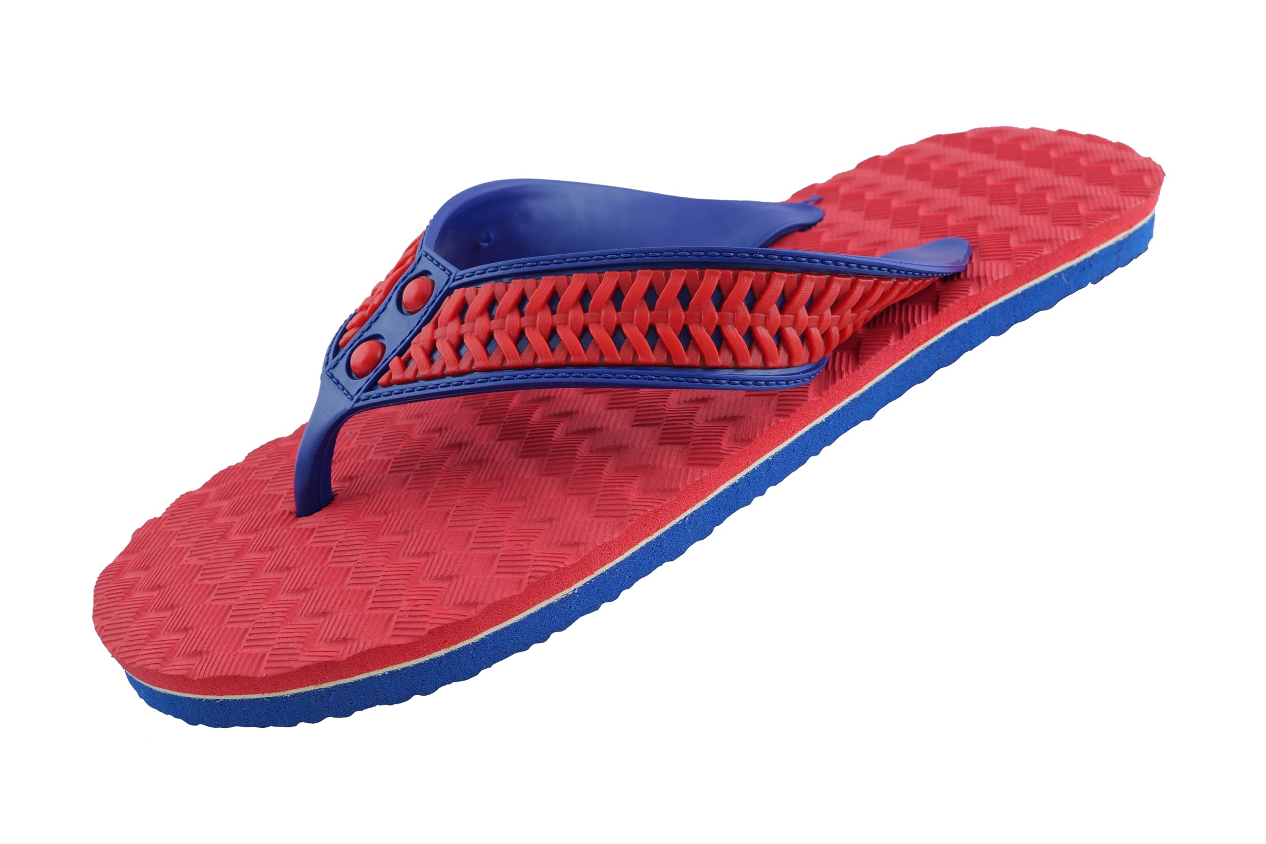 MORELLET Natural Rubber material textured design sleepers | Slippers For Women | Comfortable and Soft Womens Flip Flops | Hawai Chappals | Bathroom Slippers | Door Slippers | Red Color | Size : 9 (B0D3M59VLD) Amazon Price History, Amazon Price Tracker