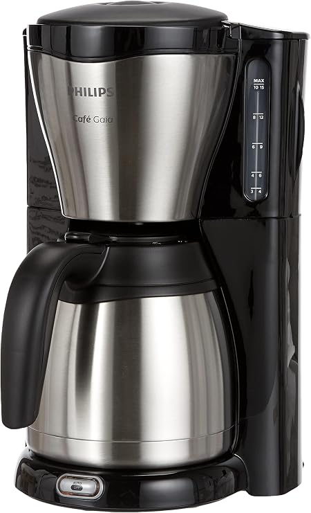 Philips HD7546/20 - Cafetera de goteo café Gaia, 1000 W, jarra térmica con  capacidad para 10-15 tazas, color plata : Philips: Amazon.es: Hogar y cocina