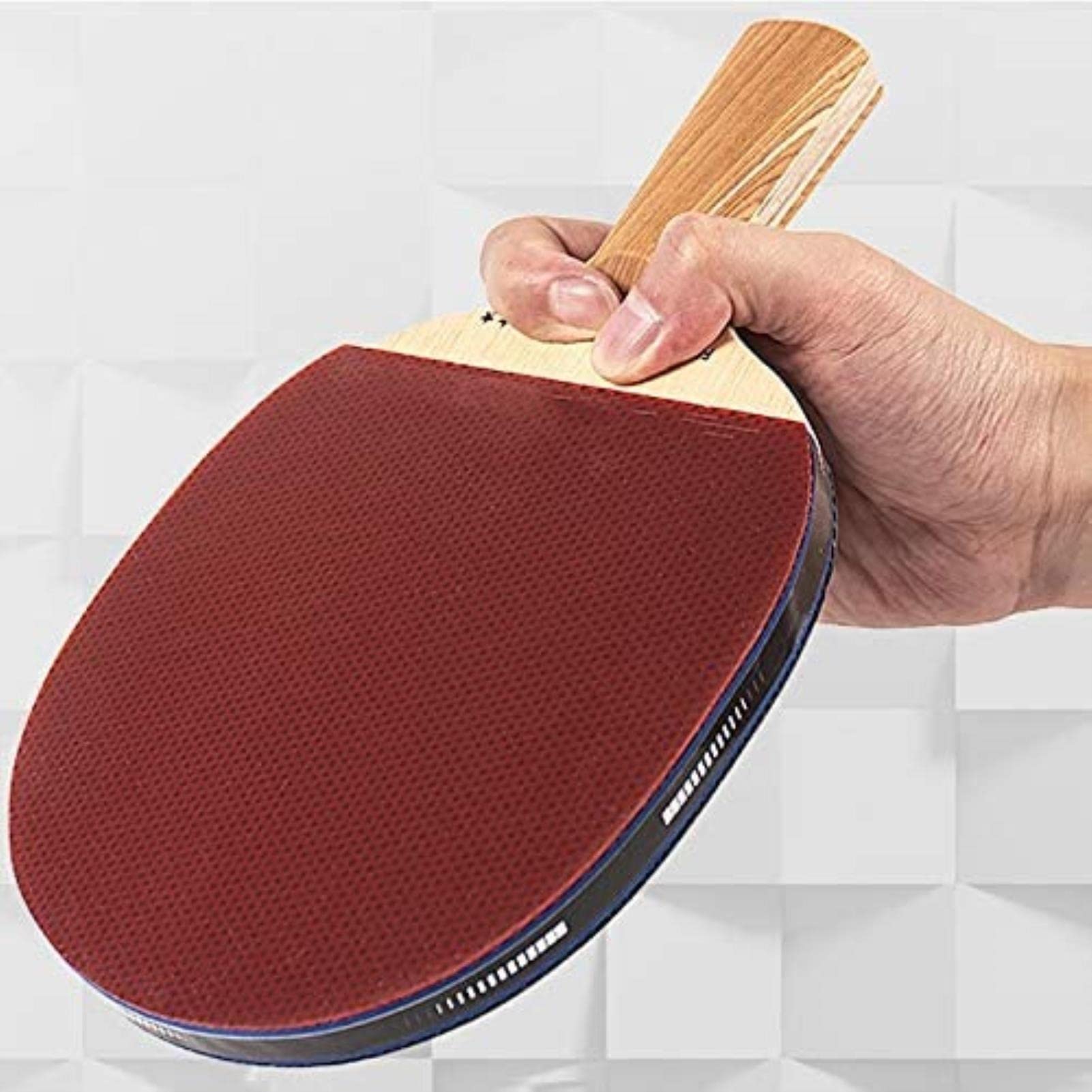 Professioneller doppelseitiger Anti-Gummi-Trainings-Tischtennisschläger for den Boden, Einzelschuss mit Schläger-Tischtennis-Paddel-Set ，Tischtennisschläger