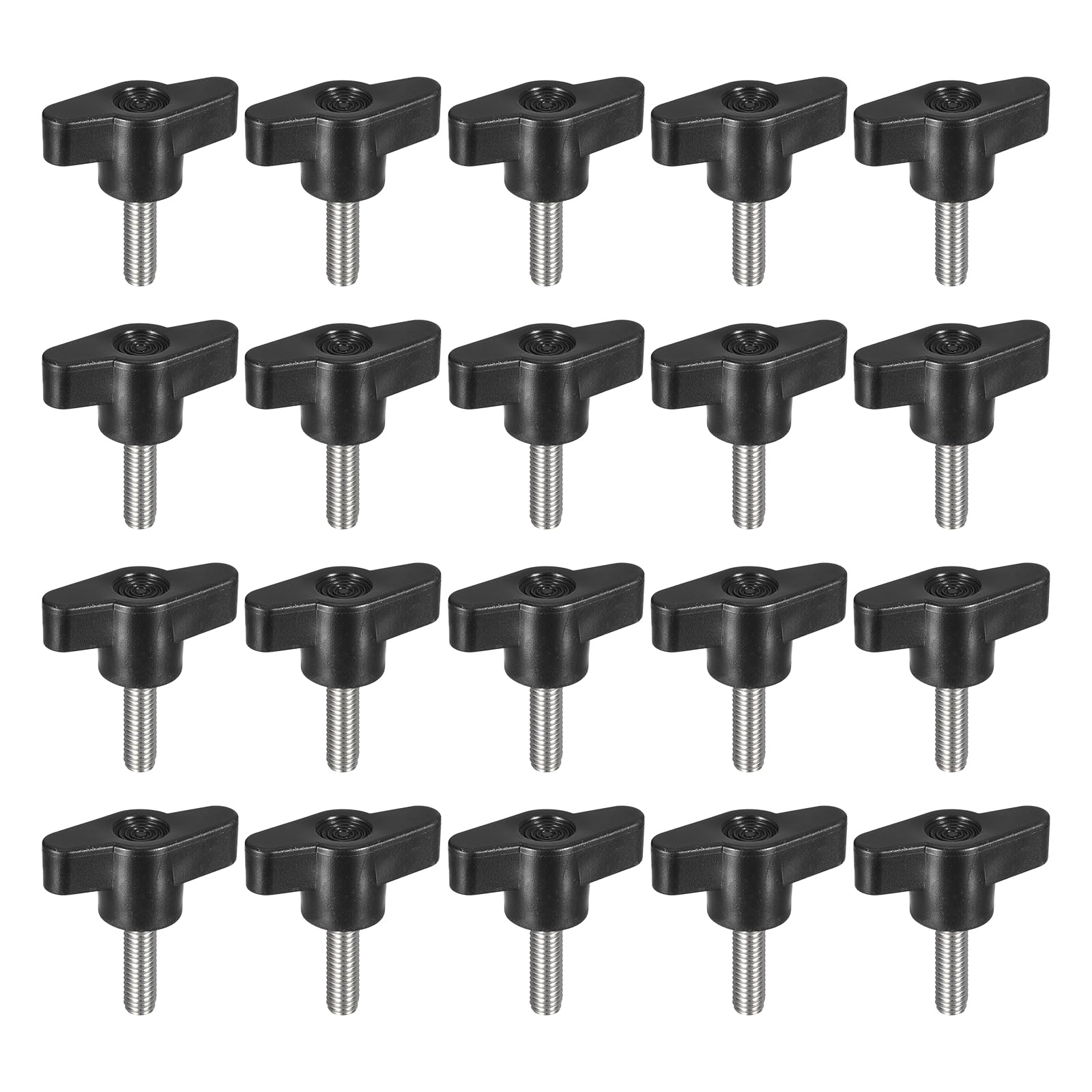 Vis de serrage M6 x 20 mm acier inoxydable boulon papillon bouton en T tige filetée