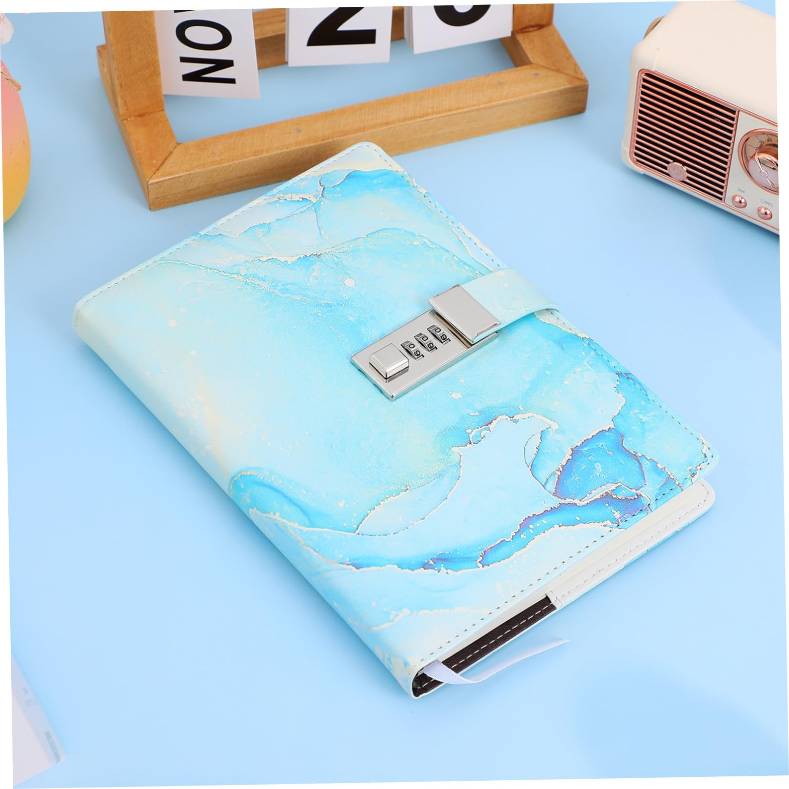 3 Pezzi Taccuino con Blocco Password Personale con Serratura Copertina Decorativa in Similpelle Righe per Appunti Viaggi e Ufficio