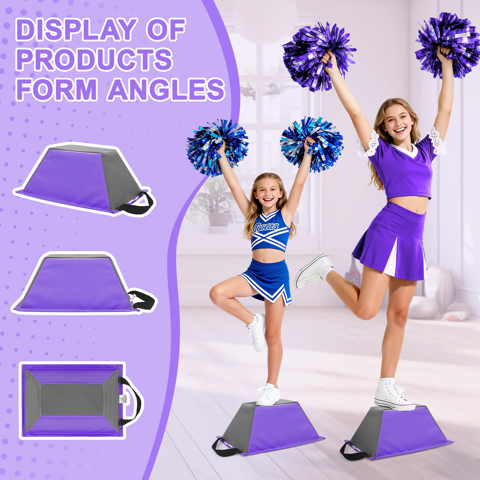 FBSPORT Balance Cheerleading Flyer Entraîneur de Cascades, 36 × 23 × 15 cm Stand-Formation Cheerleading Trainer, Gymnastique Formation Stand Cascade pour Gymnastique, Accueil, Intérieur, Extérieur