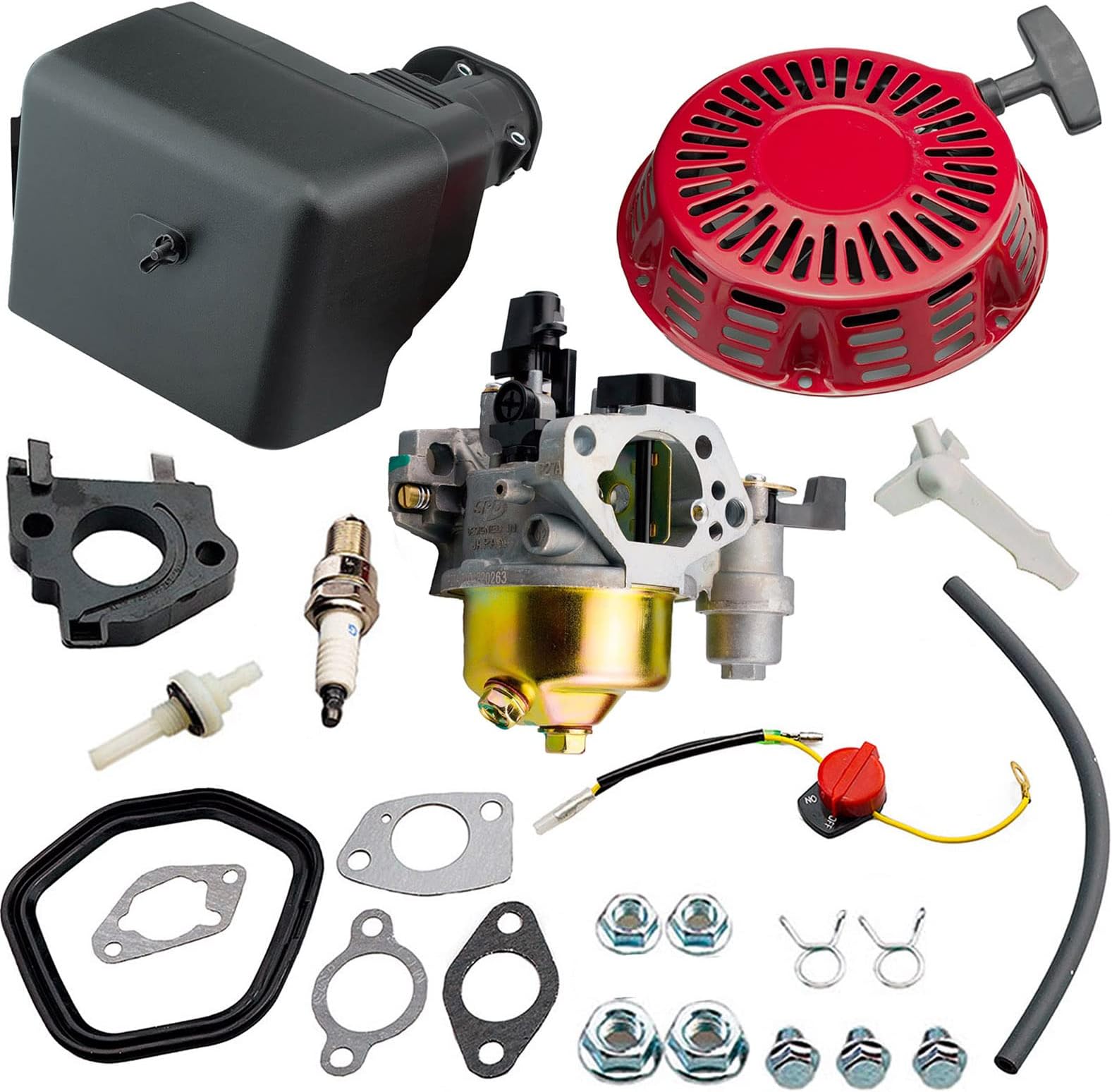 Cancanle Uitlaat Voor HONDA GX340 GX390 GX420 11HP 13HP 389cc 420cc 4 Takt Gasmotor Motor Waterpomp 18310 Ze2 W61 1013055810