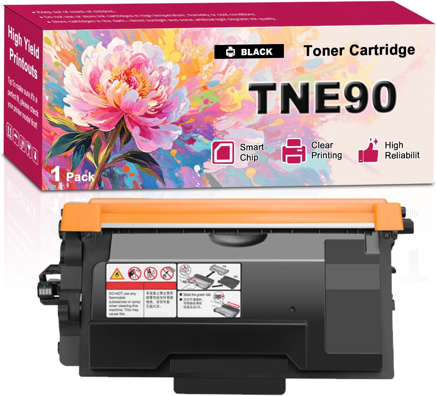 TNE90 Toner Cartridge Compatible Replacement for Brother HL-EX415DW MFC-EX915dw Printers, High Yield 25,000 Pages 1Pack