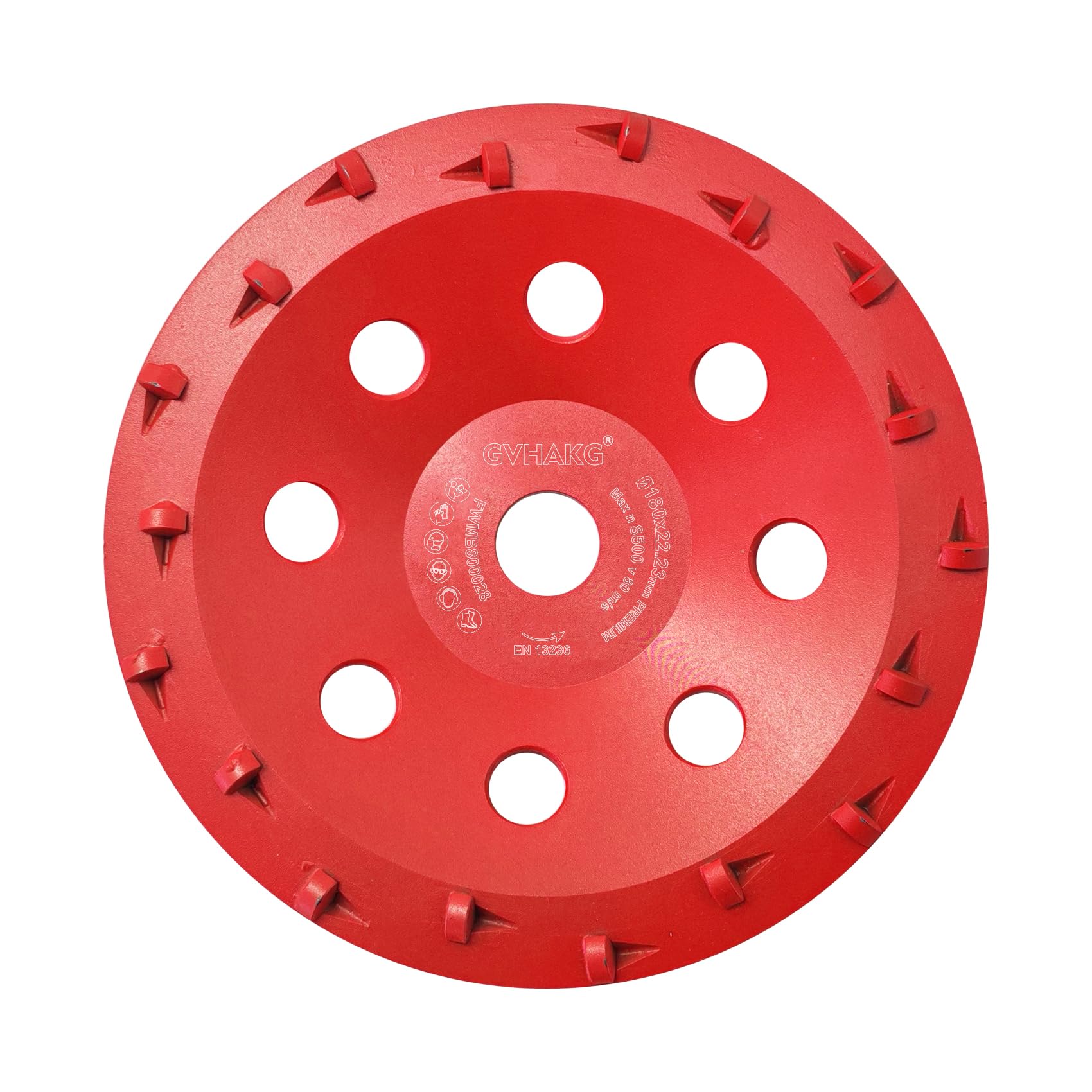 PKD Disque abrasif 180 mm avec 18 segments (180 x 22,23 mm)