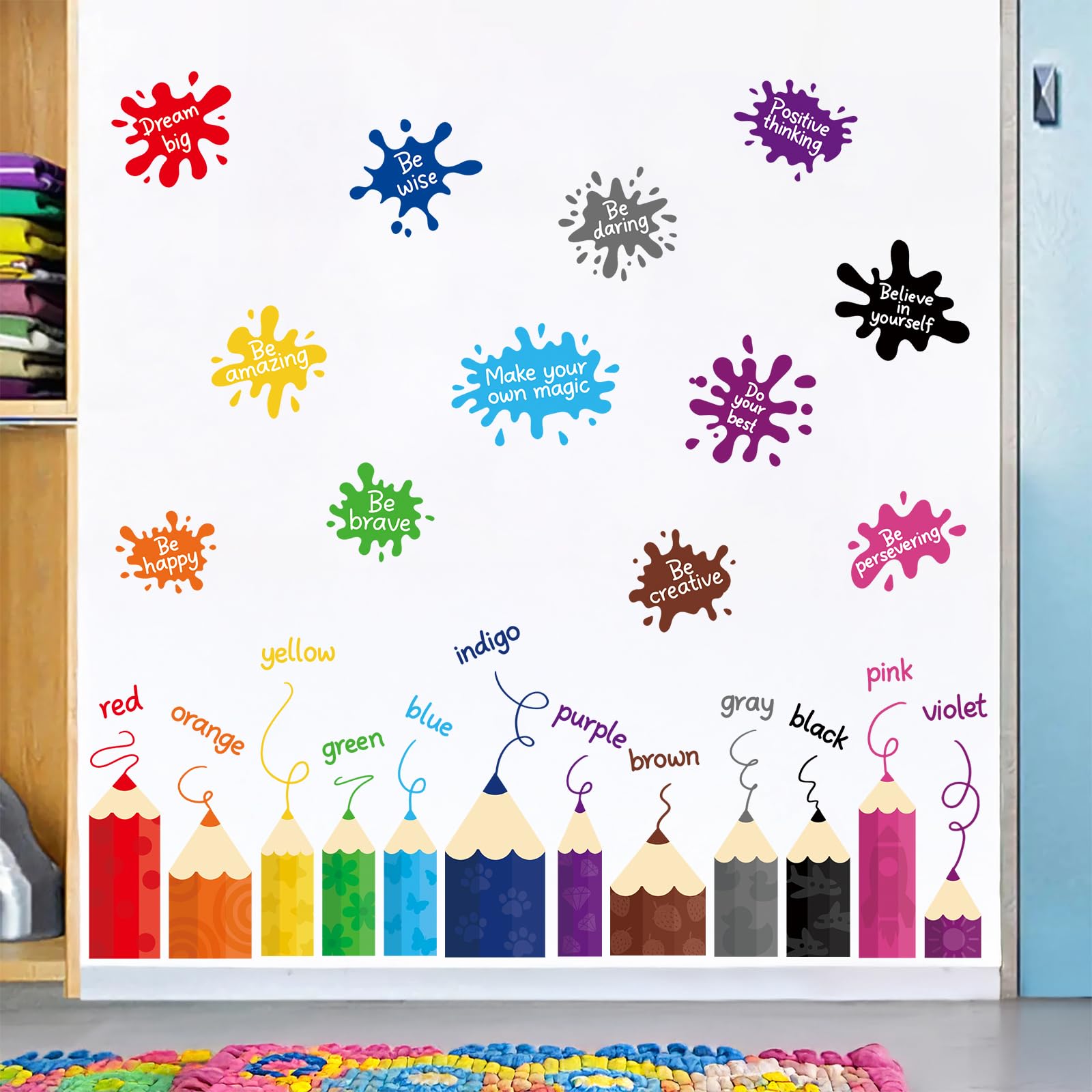 SHUCHING Learning Color Kids Wall Stickers - Image 3