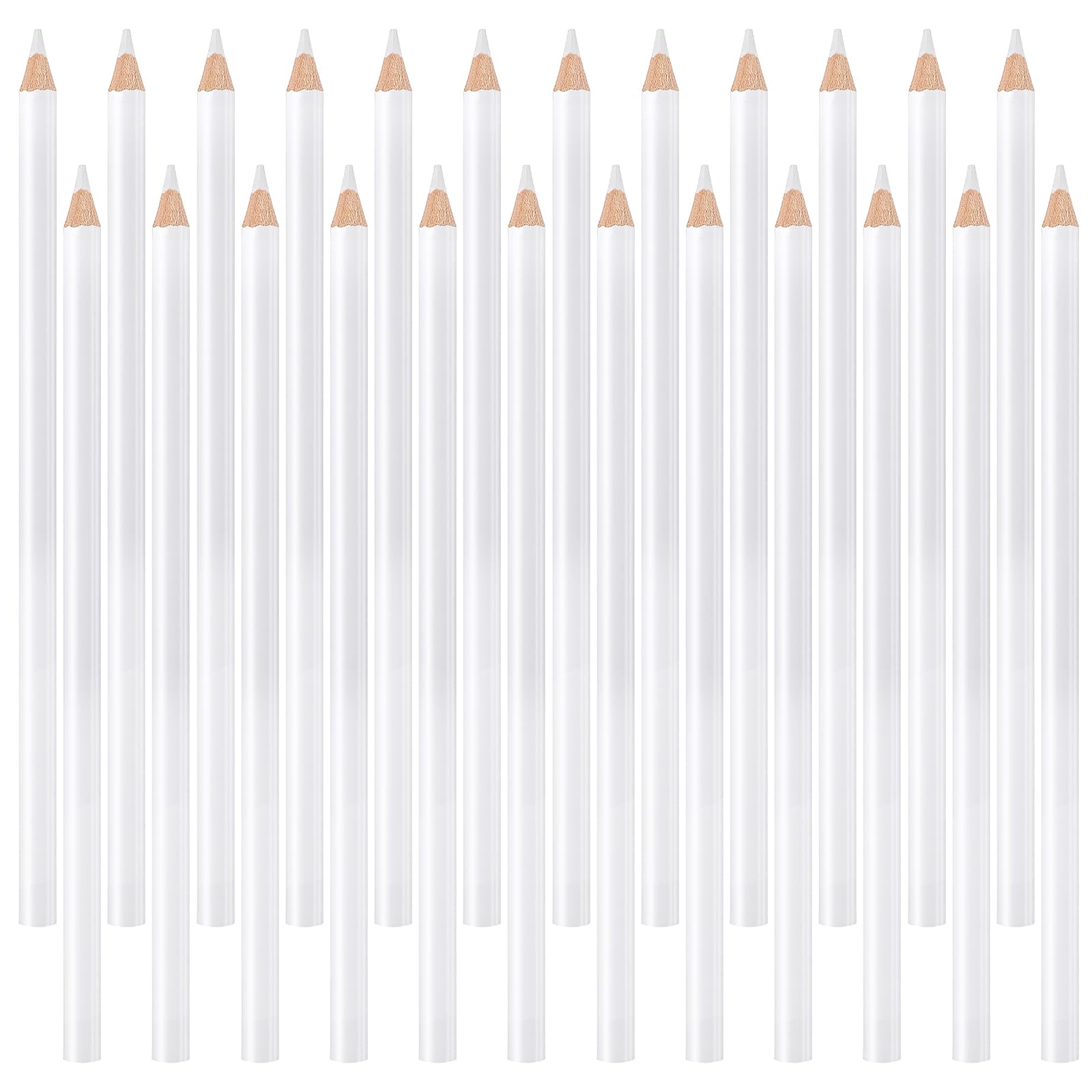 Ymapinc Tailor Chalk Pencil, 14PCS White Chalk Pen, Fabric Pencils Set, 8.5 cm Water Soluble, Washable Tailors Chalks Pen, Dressmakers Sewing Chalks for Marking Fabric for Quilting & DIY Crafts