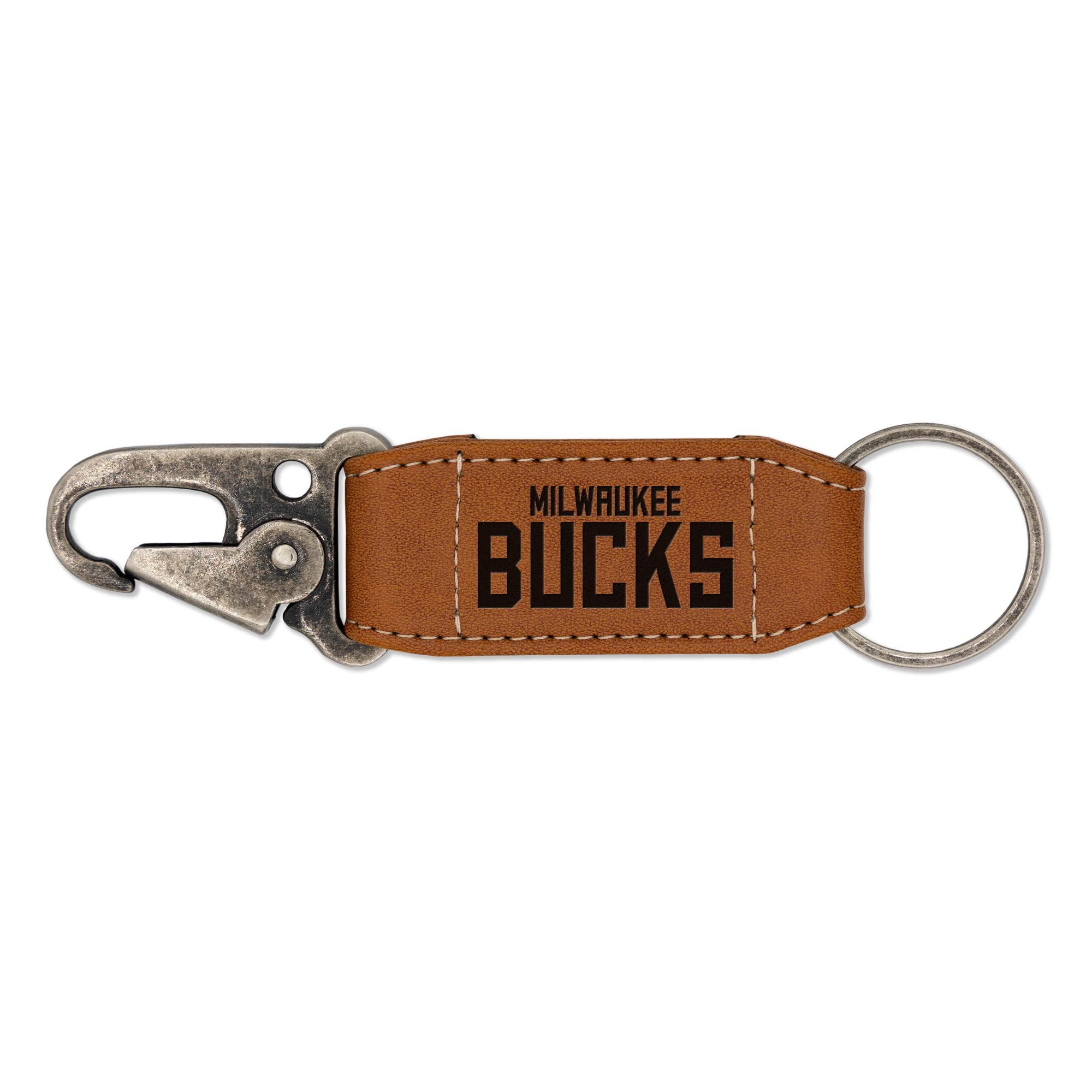 Rico Industries NBA Basketball Laser Engraved Carabiner Keychain