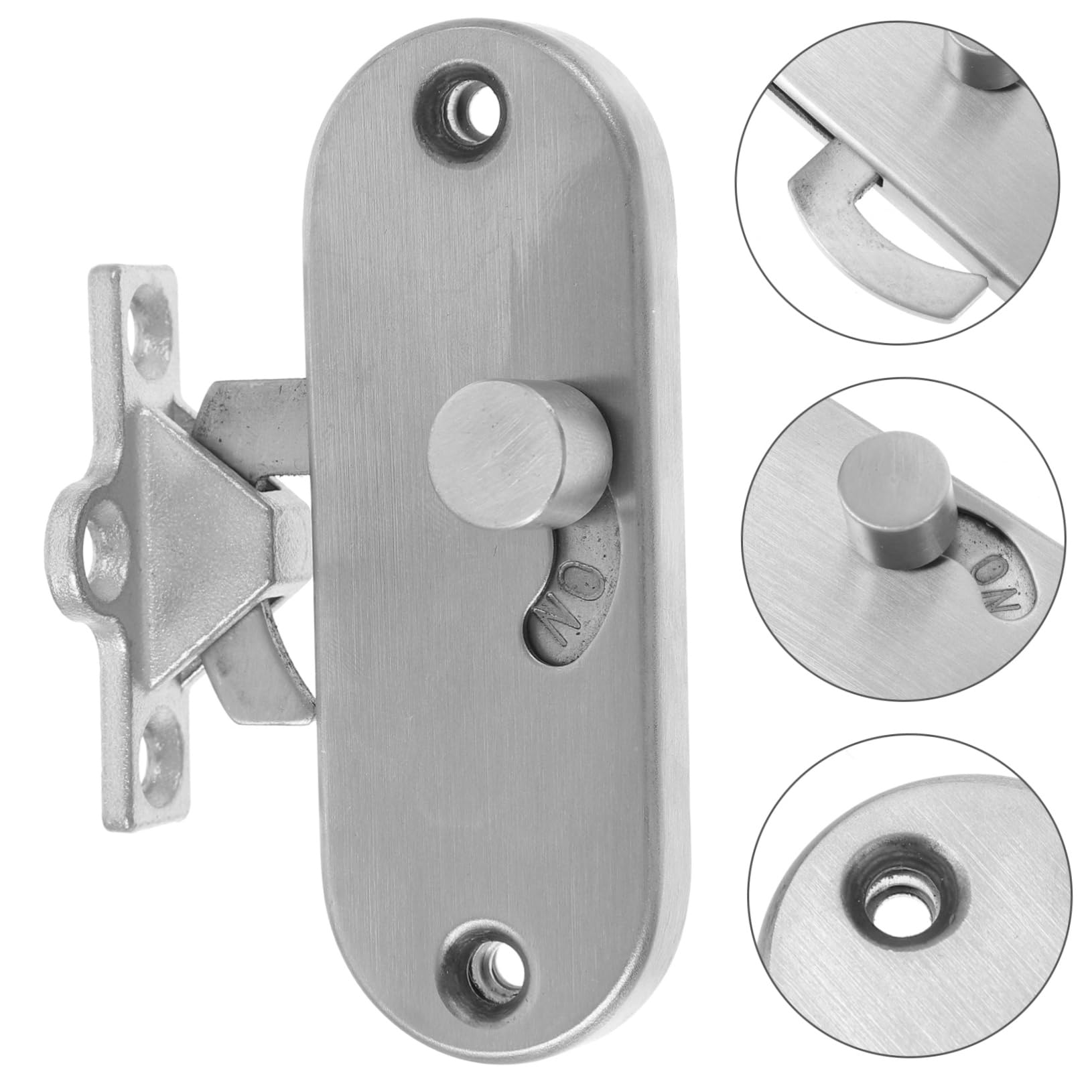 Gatuida 3stücke Sliding Door Lock Türverriegelung Langlebiges Und Rostfreies Design Geeignet Für Schiebetüren Und Stalltüren Schützt Privatsphäre Und Installieren
