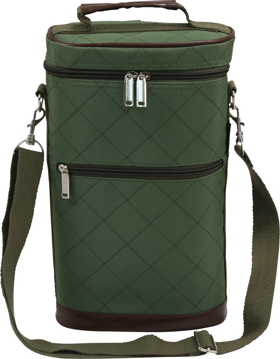 Primeware Brandy Two Bottles Carrier Divider (Olive)