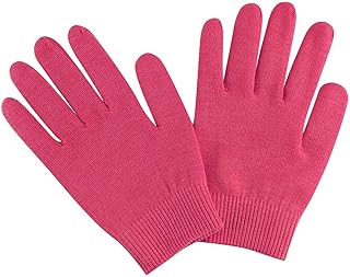 زوج واحد من قفازات ترطيب الأصابع، قفازات ترطيب ناعمة للأيدي الجافة والخشنة والمتشققة، قفازات سيليكون قابلة لإعادة الاستخدام، قفازات جل المنتجعات الصحية والتبييض (رمادي)