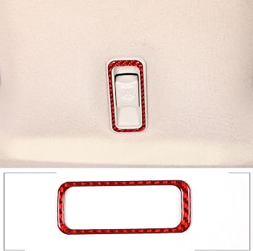 Sekhyna Sunroof Switch Panel Trim Frame Compatible with Mitsubishi Eclipse 2006-2011 Soft Carbon Fiber 1PCS,Eclipse Center Console Decorative Accessories Red Carbon