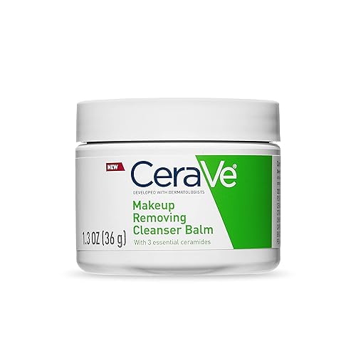 CeraVe Bálsamo limpiador Desmaquillante hidratante con ceramidas y aceite de jojoba a base de plantas para maquillaje facial bálsamo desmaquillante CeraVe Bálsamo limpiador Desmaquillante hidratante con ceramidas y aceite de jojoba a base de plantas para maquillaje facial bálsamo desmaquillante