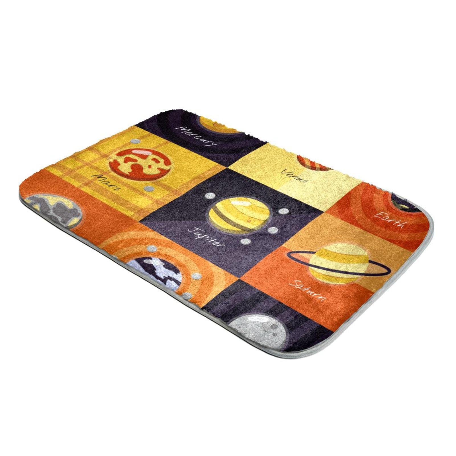 Tapis système solaire à poils longs contre les sols froids en fausse fourrure