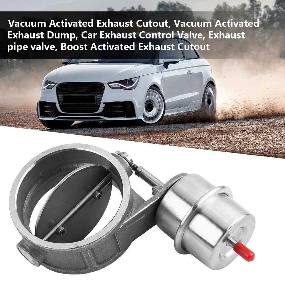 Buy Qiilu Car Exhaust Control Valve, 3in Cutout Pipe Vacuum Actuator