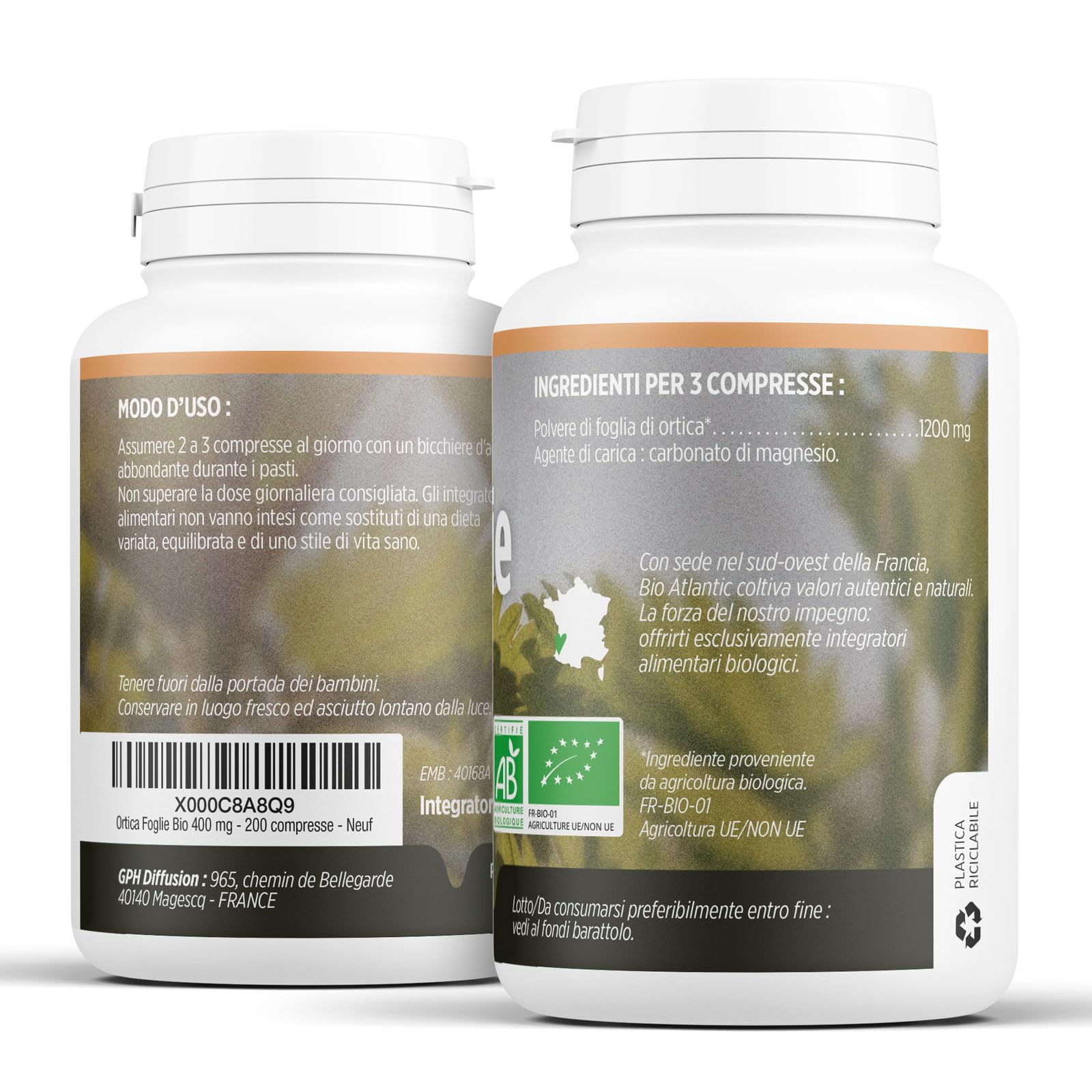 Ortica Foglie Bio 400mg - 200 compresse